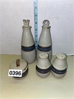 Otagiri Japan oil and vinegar pottery S/P s