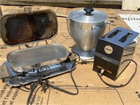 Ice bucket, toaster, & hot press