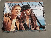 Pirate's of the Caribbean throw blanket
