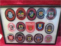 Hessen Germany Lot 15 Fire Brigade Patches w Case