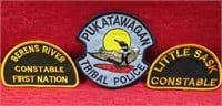 Western Canada Native Police Lot 3 Patch Insignias