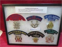 Canadian Scottish Regiments Patch & Badges w Case