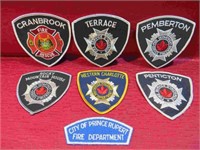 East Coast Canada Lot 7 Fire Dept Patch Insignias