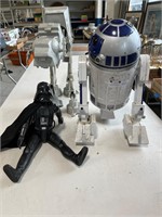 R2D2, AT-AT & Darth Vader Figures