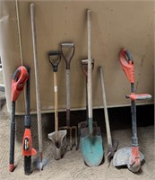 Limb saw, weed trimmer, & yard tools