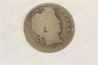 1898 Barber Silver Quarter