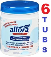 6 Allora Disinfectant Wipes Daily Use (900 Wipes)