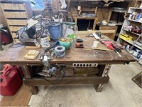 Large Work Bench and Contents