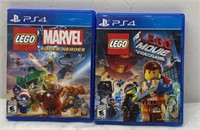 PS4 Lego Marvel and Lego movie games