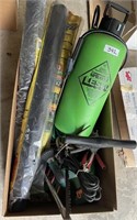 Large box with sprayer, air pump, jumper