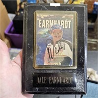 1997 Autographed Dale Earnhardt Wheels Racing Card