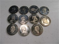 (11) Liberia Republic $5 Coins 2000 EXC