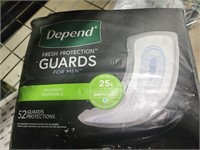 Depend Guards Incontinence Pads, Disposable,