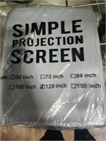 Simple projection Screen 120 inch