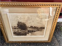 John appleton brown etching hand signed litho 1888