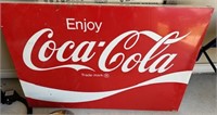 Vinatge NICE Metal Coca Cola Sign