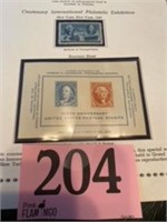 CENTENARY INT PHILATELIC EXPO 1947 STAMP