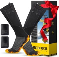 NEW $60 (L) Heated Socks w/Rechargeable Battery