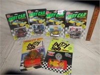 6 Racing Champions and Indy 500 Toy Cars