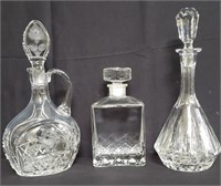 Group of crystal decanters