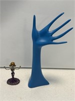 2- Jewelry hand and lady statue holders  -
