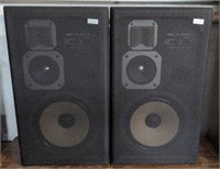Pair of Akai Model SW-350S 3 way speaker systems