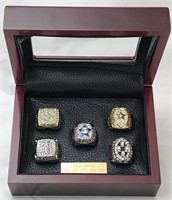 Set of Dallas Cowboys replica championship rings
