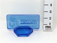 Blue Fenton Logo Paperweight