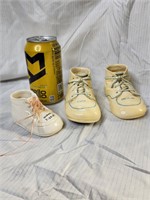 Vintage Pottery Baby Shoes