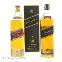 Johnnie Walker 12 Year Black & Red Label Scotch, 2