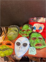 new clown mask and 5 more masks Halloween