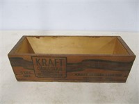 KRAFT CANADIAN CHEESE WOODEN BOX