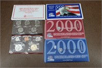 2000/ 2007 Uncirculated Denver/ Philly Coin Sets