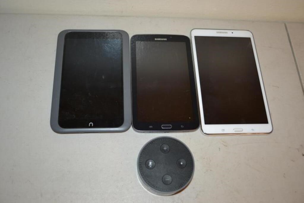 Two Samsung Tablets, Nook, Alexa