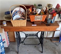 Singer Sewing Machine Table & Misc.