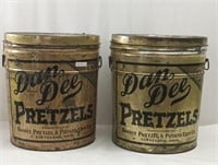 DanDee Pretzel & Potato Chip Company 5 Lb Tins