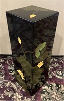 3 Ft' Asian Inspired Lilly Pad Lacquer Pedestal