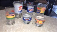 Pepsi collectiable glasses (6)