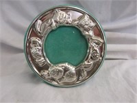 STERLING ROUND CAT FRAME 3.5"T