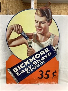 Bickmore Easy-Shave Cream Cardboard Store