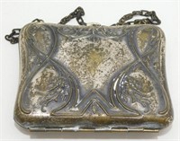 Antique Shaving Case With Metal Chain