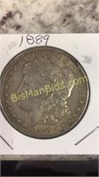 Morgan Silver Dollar, 1889