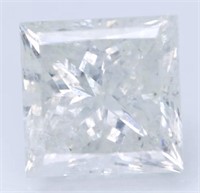 Certified 2.08 ct Princess Cut Natural Diamond