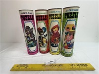 Vintage Jig Saw Puzzles in a Can - Puss N Boots -
