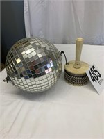 vintage mirror ball musical instrument