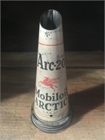 Mobiloil Arctic 20, oil bottle tin top