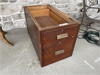 Vintage 2-Door Wooden Cabinet