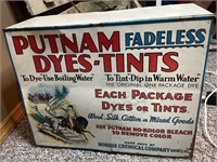Putnam Dyes-Tints Display 19 x 15 x 8 NO CONTENTS