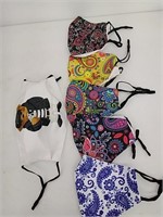 New 6 masks, 5 Paisley pattern, 1 bear pleated