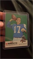 Don Meredith 1969 Topps Football Card